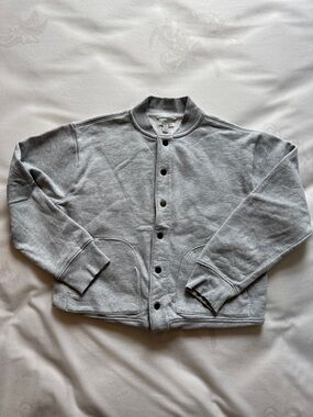 Crewcuts Light Gray Snap-Front Kids Jacket